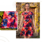 Preview: Reststück 230 cm, Bio Baumwolljersey: Eigenproduktion Farbentanz - von Graustufen-Stoffe
